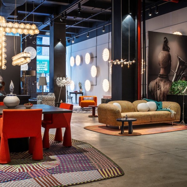 Lichtontwerp showroom Moooi